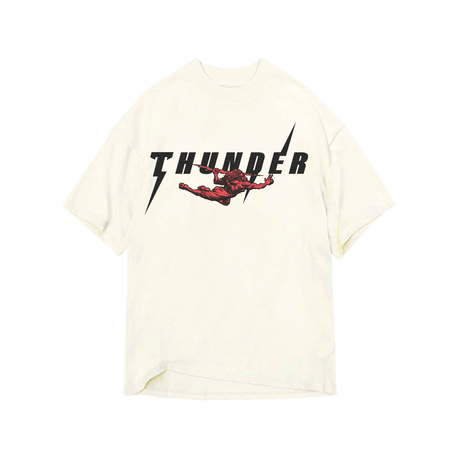 Camiseta Oversized Preta Basic - Thunder God Co.